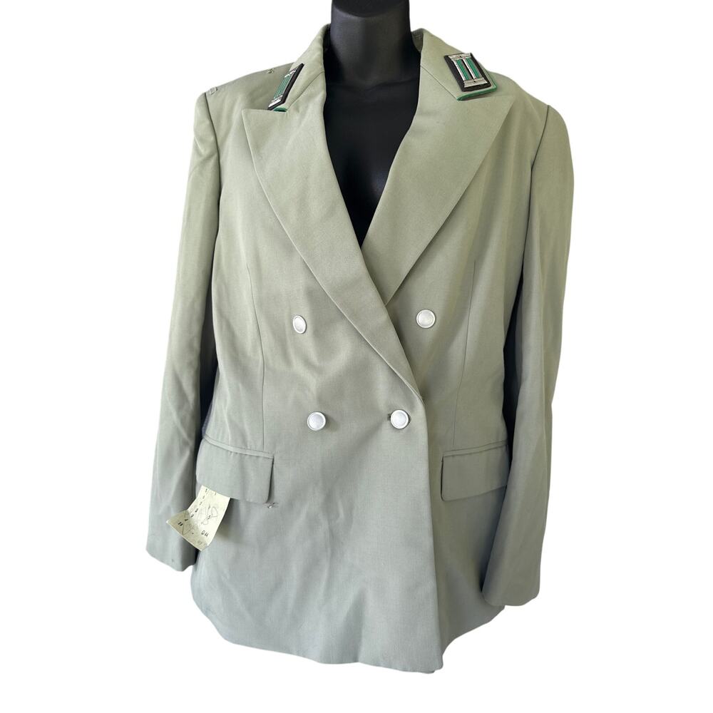 Vintage Light Green German Military Jacket NWT